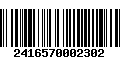 Código de Barras 2416570002302