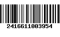 Código de Barras 2416611003954