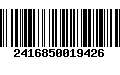 Código de Barras 2416850019426