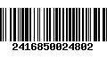 Código de Barras 2416850024802