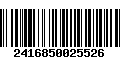 Código de Barras 2416850025526