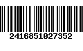 Código de Barras 2416851027352