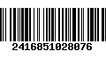 Código de Barras 2416851028076