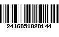 Código de Barras 2416851028144