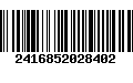 Código de Barras 2416852028402