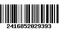 Código de Barras 2416852029393