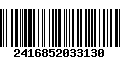 Código de Barras 2416852033130