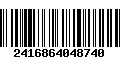 Código de Barras 2416864048740