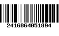 Código de Barras 2416864051894