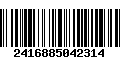 Código de Barras 2416885042314