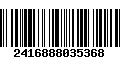 Código de Barras 2416888035368