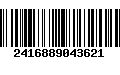 Código de Barras 2416889043621