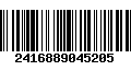 Código de Barras 2416889045205