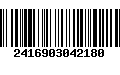 Código de Barras 2416903042180