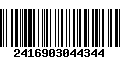 Código de Barras 2416903044344