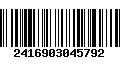 Código de Barras 2416903045792