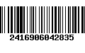 Código de Barras 2416906042835