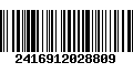 Código de Barras 2416912028809