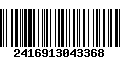 Código de Barras 2416913043368