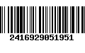 Código de Barras 2416929051951