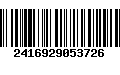 Código de Barras 2416929053726