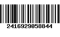 Código de Barras 2416929058844