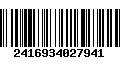 Código de Barras 2416934027941