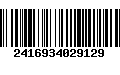 Código de Barras 2416934029129