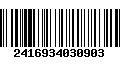 Código de Barras 2416934030903