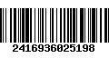 Código de Barras 2416936025198