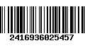 Código de Barras 2416936025457