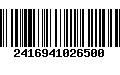 Código de Barras 2416941026500