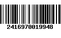 Código de Barras 2416970019948