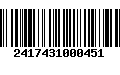 Código de Barras 2417431000451