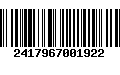 Código de Barras 2417967001922