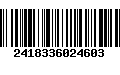 Código de Barras 2418336024603