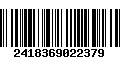 Código de Barras 2418369022379