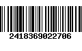 Código de Barras 2418369022706