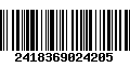 Código de Barras 2418369024205