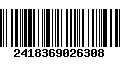 Código de Barras 2418369026308