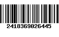 Código de Barras 2418369026445