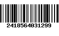 Código de Barras 2418564031299