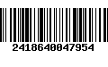 Código de Barras 2418640047954