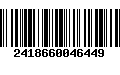 Código de Barras 2418660046449