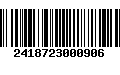 Código de Barras 2418723000906