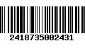 Código de Barras 2418735002431