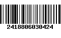 Código de Barras 2418806030424