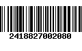 Código de Barras 2418827002080