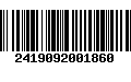 Código de Barras 2419092001860