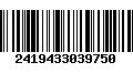 Código de Barras 2419433039750